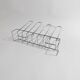 Vintage chrome metal magazine rack - Space Age design from the 1970s - Decorative storage for magazines and books - Elegant retro gift idea