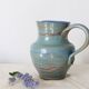 Glazed earth jug, artisanal pottery, rustic, vintage french