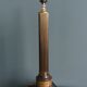 Antique column lamp in marble and gilded metal