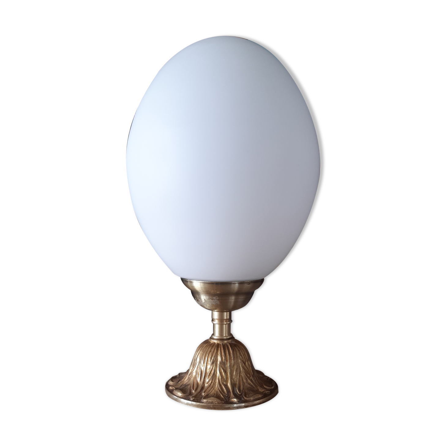 Lampe globe opaline