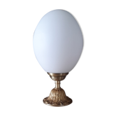 Opaline globe lamp