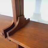Bookcase modular double shelf vintage teak from the 60s