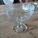 5 antique clear glass cups