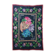 Tapis en laine vintage avec un design floral dans des couleurs douces