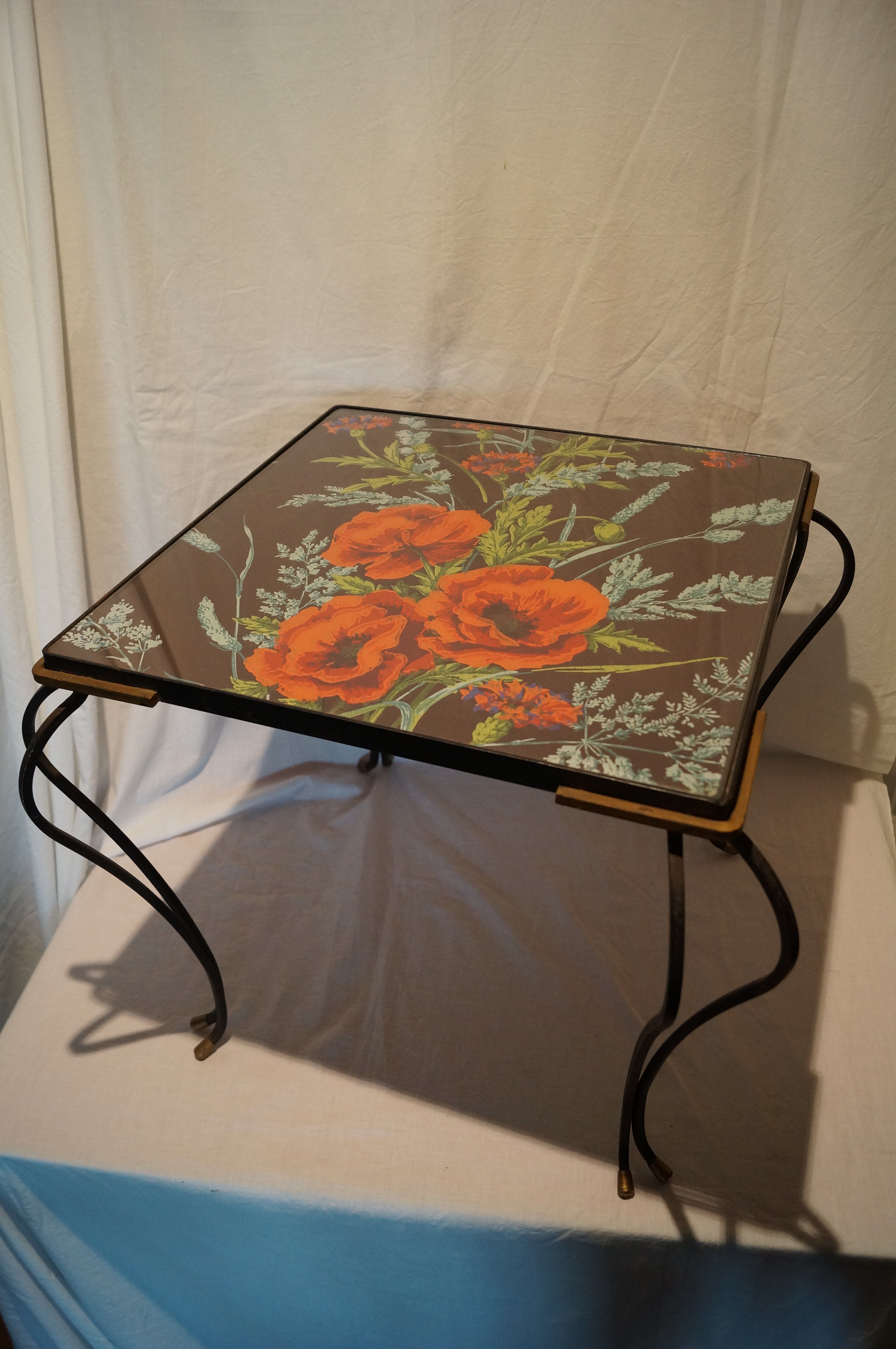 Vintage wrought iron table