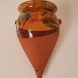 Glazed terracotta pot