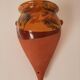 Glazed terracotta pot