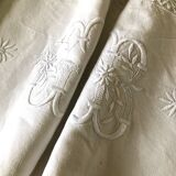 Old embroidered cloth, monograms and lace