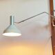 Mid-century minimalist Swiss table lamp with a clamp by Rosemarie and Rico Baltensweiler for Baltensweiler, 1950s.