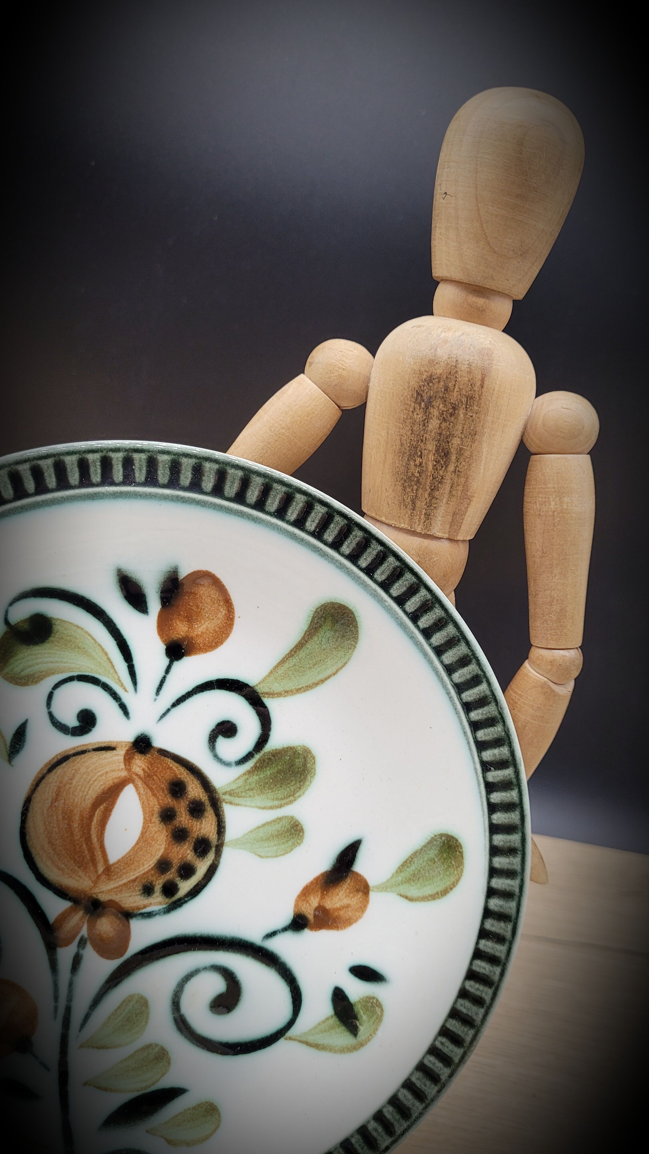 Set 4 plates Boch Argenteuil