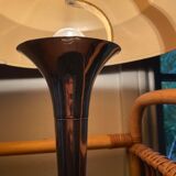 Art deco chrome mushroom lamp