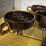 6 tasses à thé en céramique Maius-Giuge Vallauris