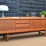 Sideboard  curved White & Newton clear teak