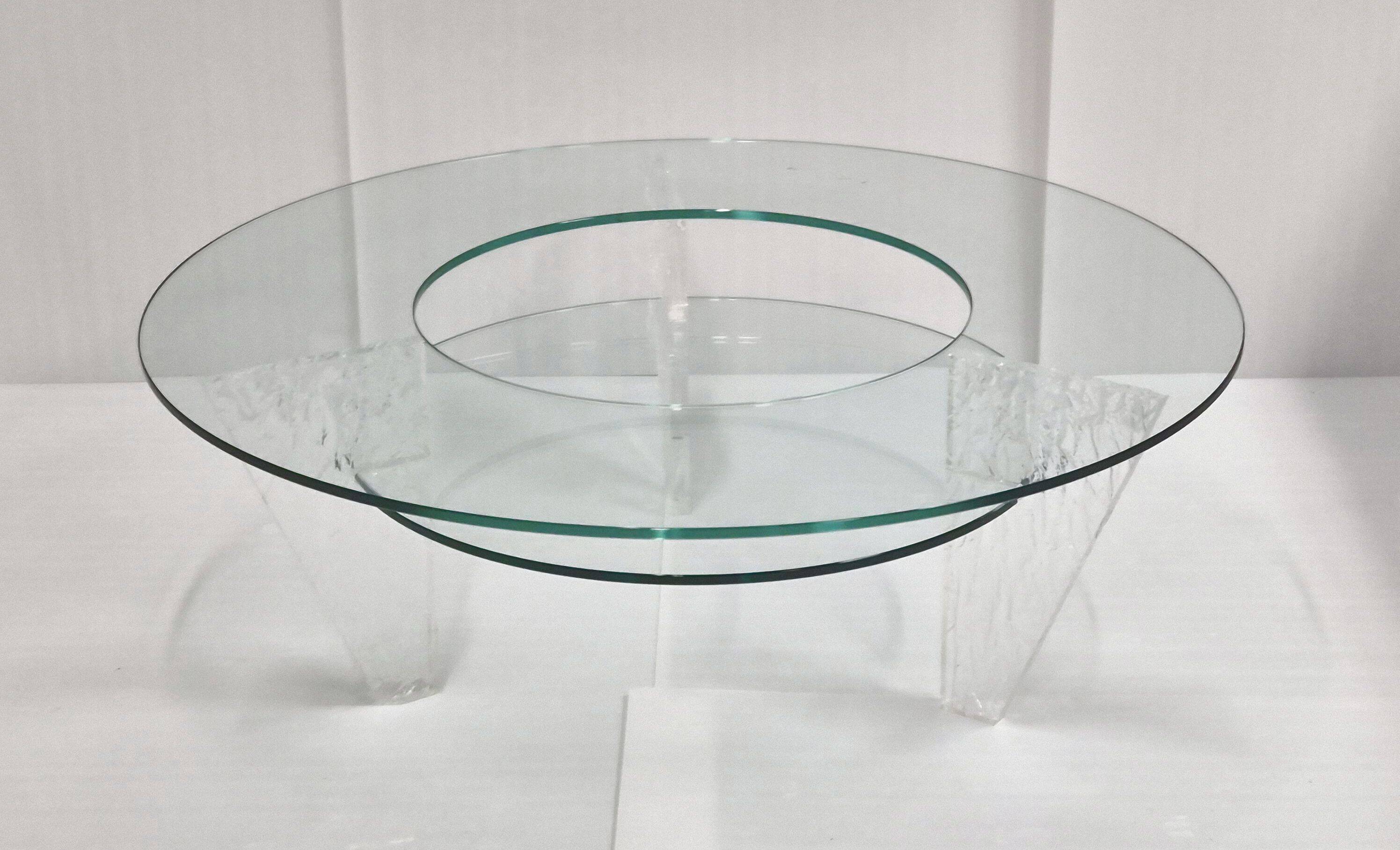 Vintage coffee table by Jeannot Cerutti, 1980