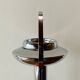 Vintage tulip ashtray on foot in red and chrome steel - Space Age Design