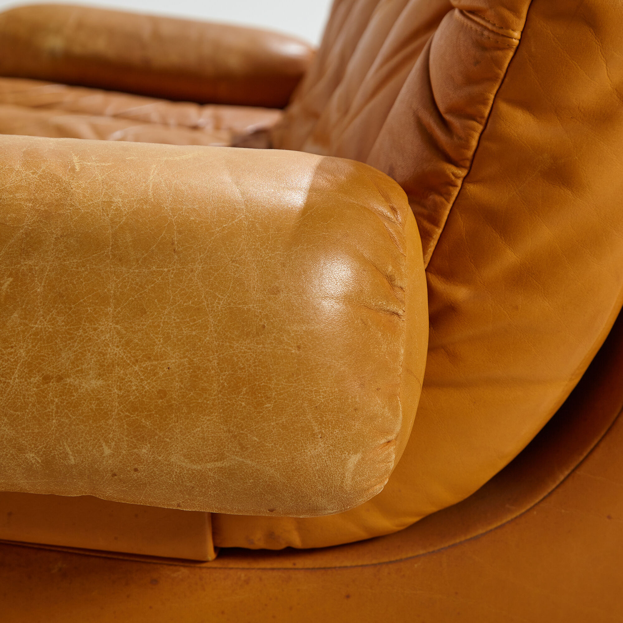 Modular leather sofa set