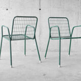 Pair of EMU armchairs, model Rio, green