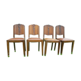 4 Art-deco Circa Chairs 1940