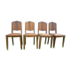 Set de 4 chaises art-deco circa 1940