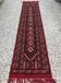Hand-woven margoum hallway rug in natural wool