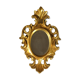 Small golden baroque mirror 24 x 15 cm