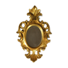 Small golden baroque mirror 24 x 15 cm
