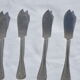 Fish service and its 6 silver-plated metal cutlery in the crossed ribbons model.