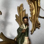 Paire d’applique au chinois en bronze 19ème