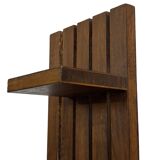 étagère murale vintage support à plantes, décoration bois de chêne