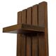 vintage wall shelf plant support, decoration oak wood