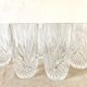 Crystal whisky glasses 80s