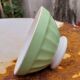 Green earthenware bowl