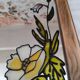 Set of 2 vintage mirrors in light brown wood Art Nouveau style