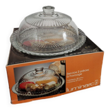 Glass bell with Luminarc tray