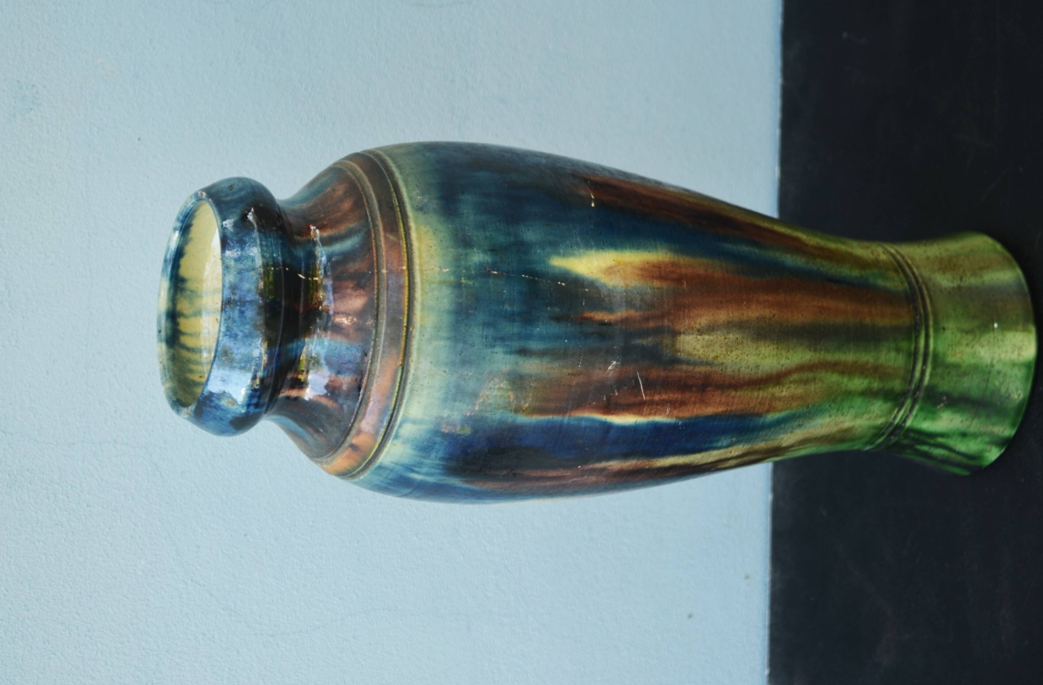 Glazed Vase Ceramic first quarter of the 20th century - Flanders - Belgium Thulin