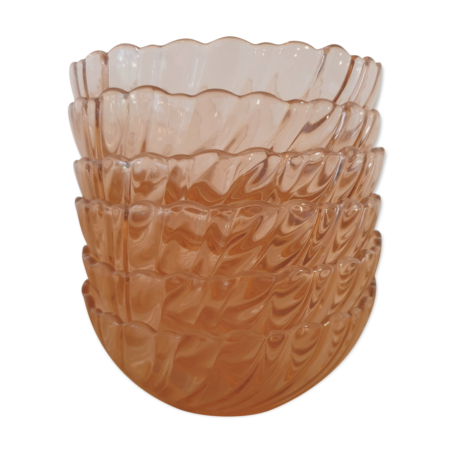 Arcoroc rosaline 6 cup set