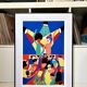 Art poster, signed and numbered by the artist, Couleurs et Fête