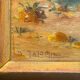 Old painting Marine "Seaside" signed + frame
