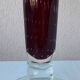Red glass vase