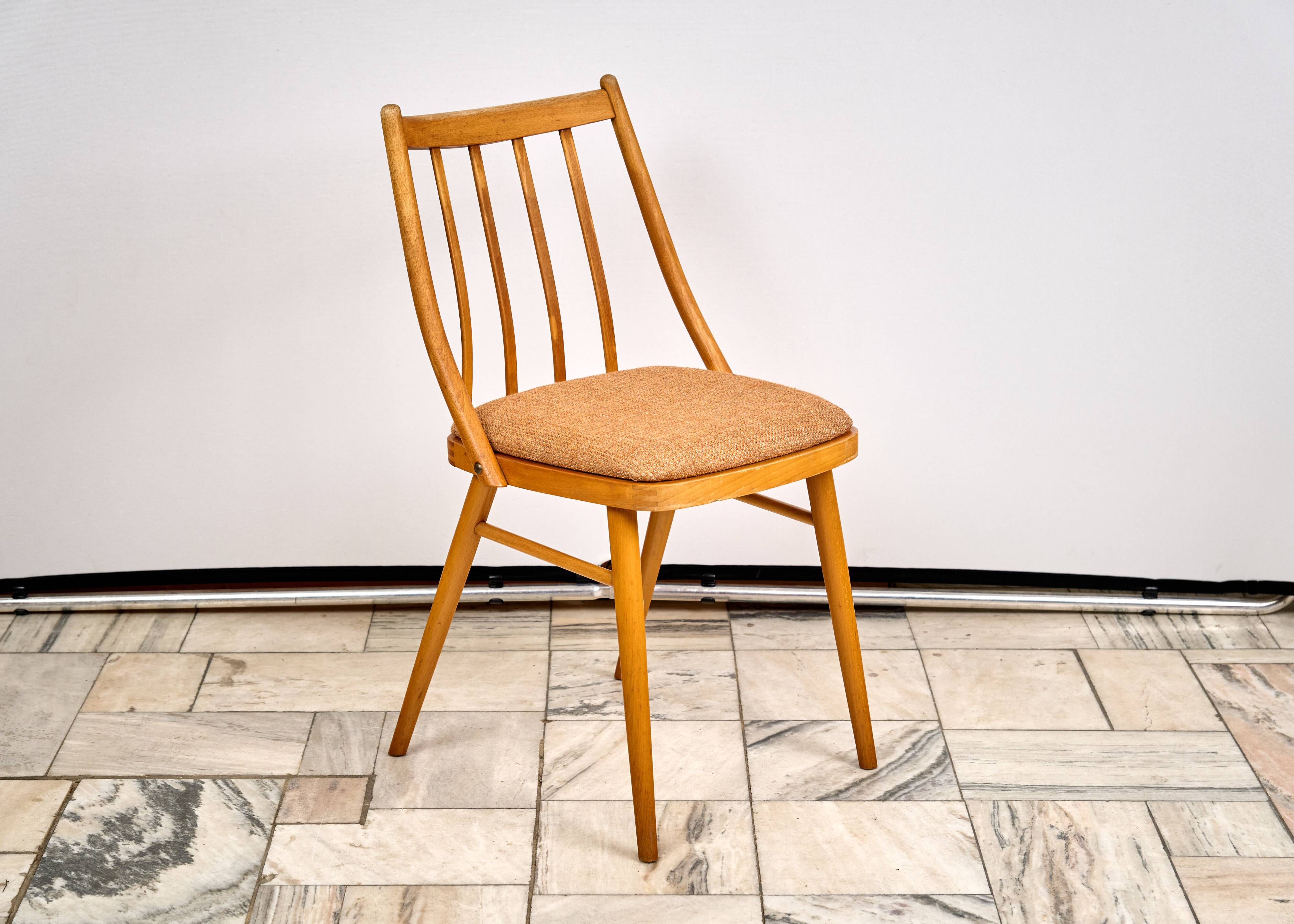 Set of 3 Dining Chairs by A. Suman, 1960s, Czechoslovakia