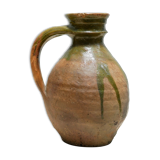 Old glazed terracotta jar