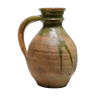 Old glazed terracotta jar