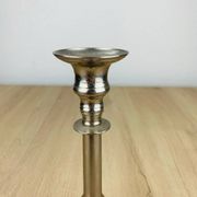 Silver metal candlestick
