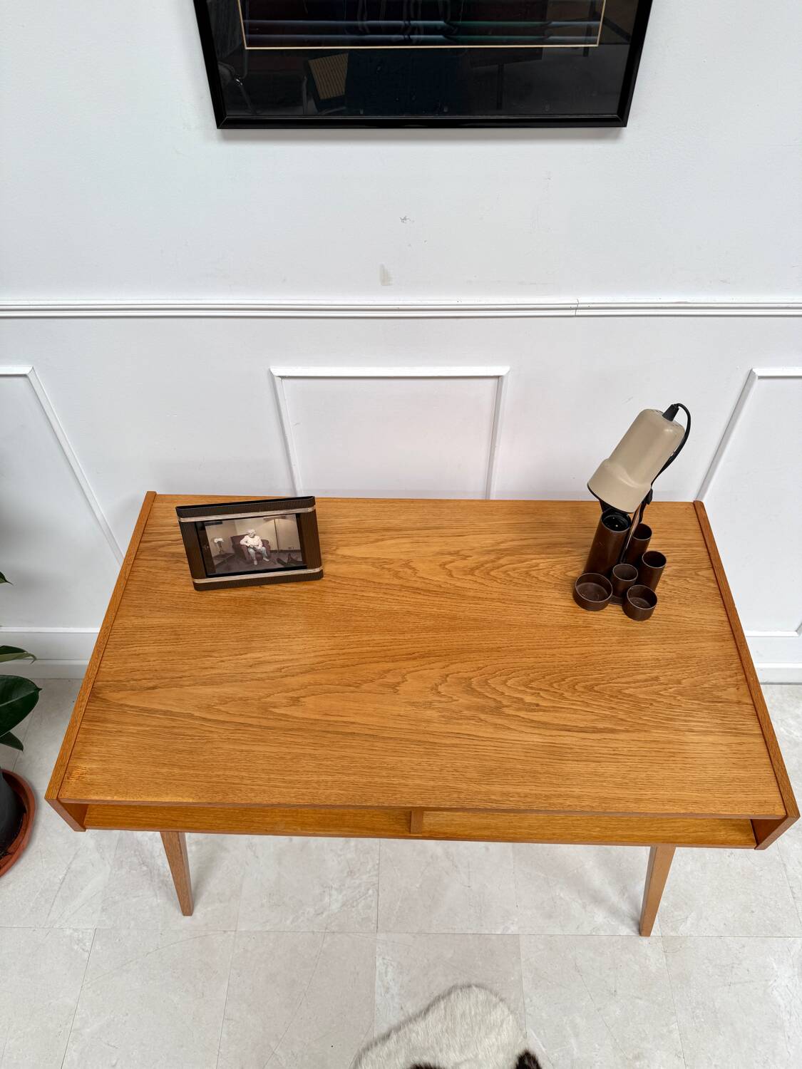 Vintage compass leg desk