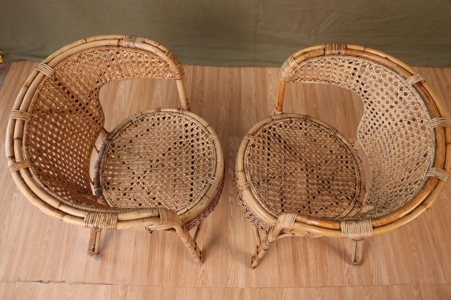 Series 4 rattan armchairs