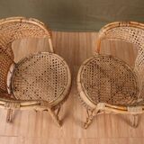 Series 4 rattan armchairs