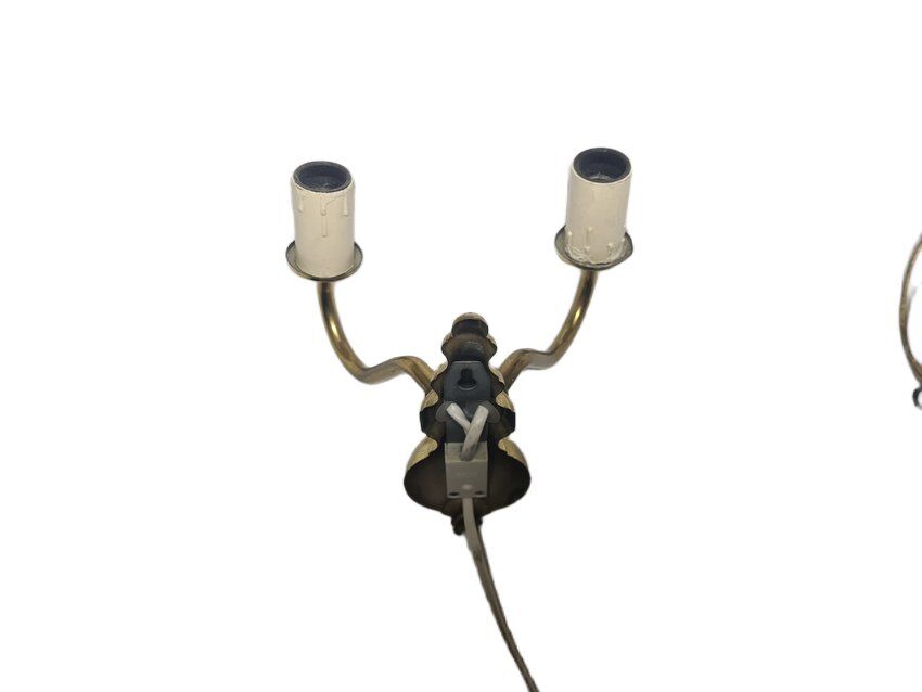 Two-armed wall lamp, Sweden, 1970s