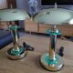 Paire de lampes champignon modèle Cima Lighting Industrial 1970