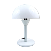 Vintage white "mushroom" lamp by Aluminor from the 70's