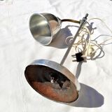 Old Art Deco Office Workshop Lamp Aluminum Lampshade
